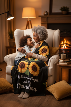 My Favorite People Call Me Grandma – Coral Fleece Blanket