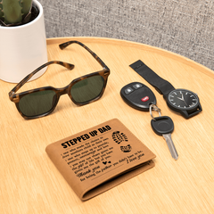 To My Stepdad Gift of Life – Leather Wallet